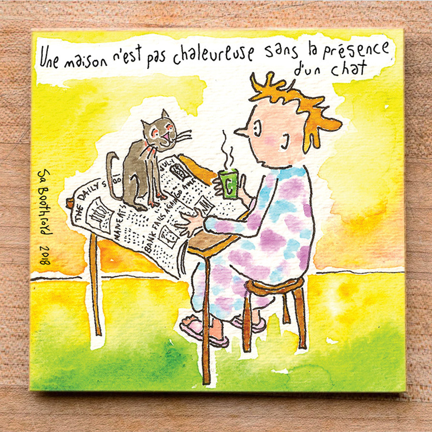 A house is not a home without a cat (English & Français)