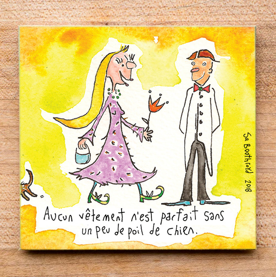 No outfit is complete without a little dog hair (English & Français)