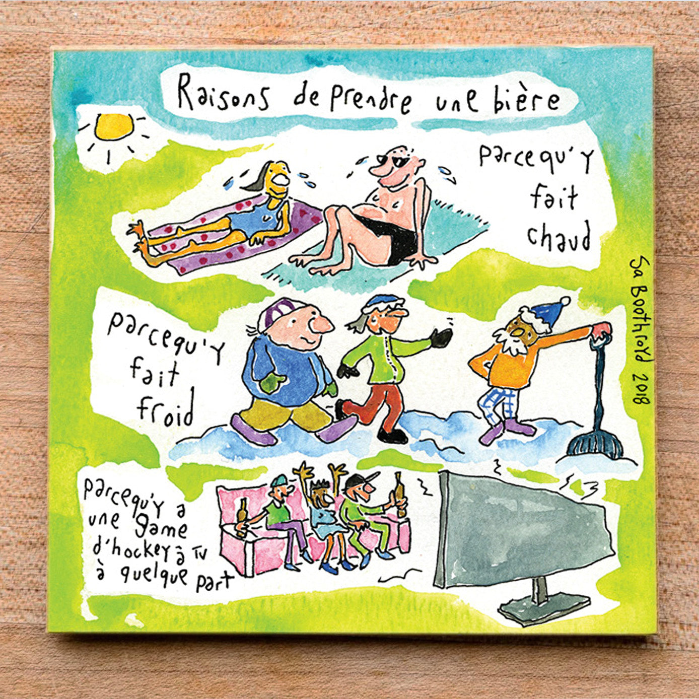 Reasons to have a beer (it's hot out..) (English & Français)