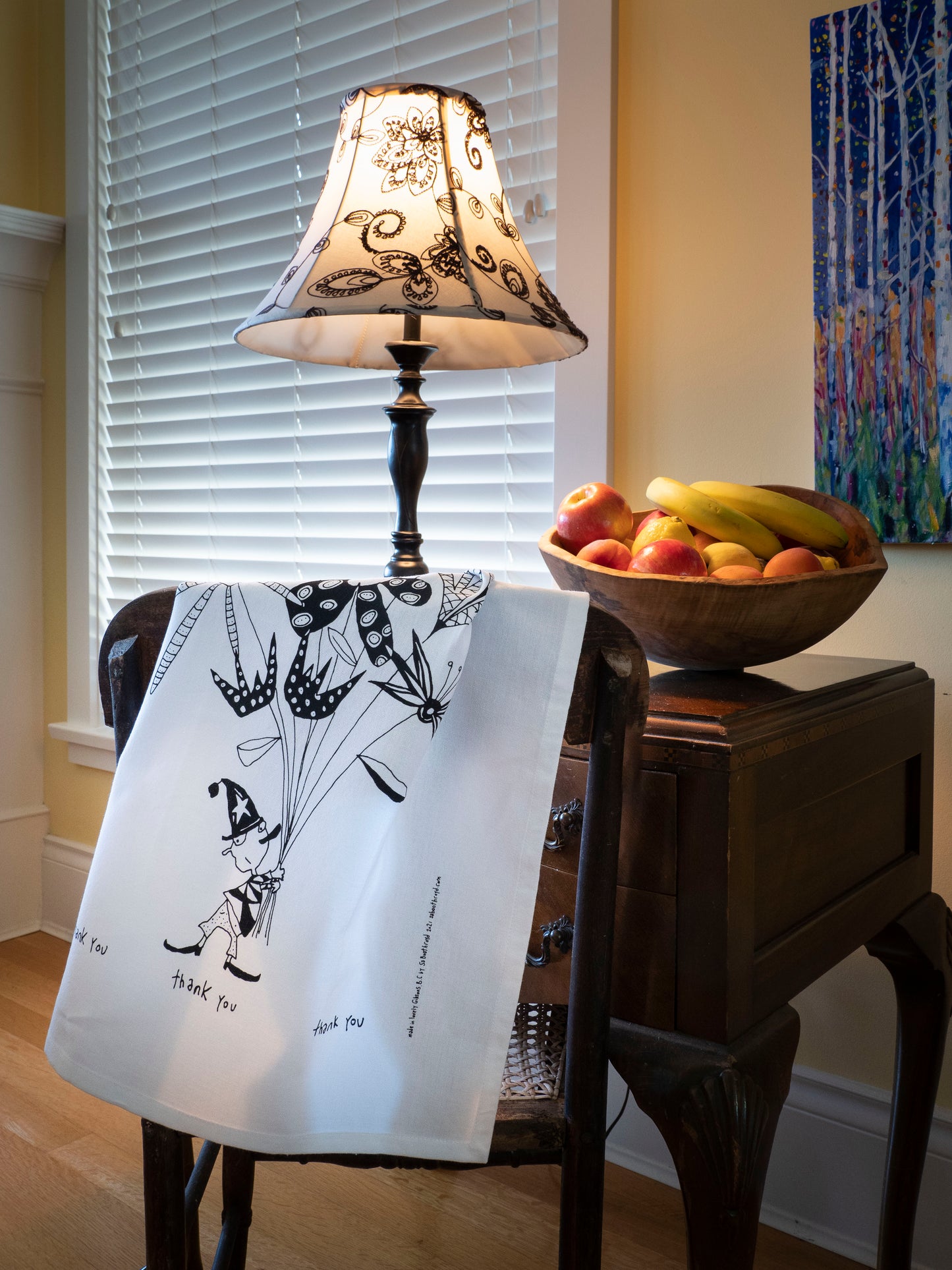 Tea Towel - Thank you (English & French)