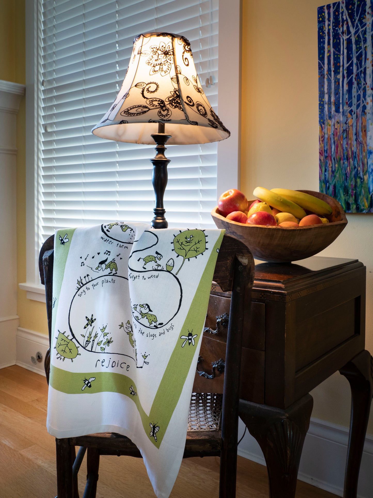 Tea Towel - Celebrate your garden (English & French)