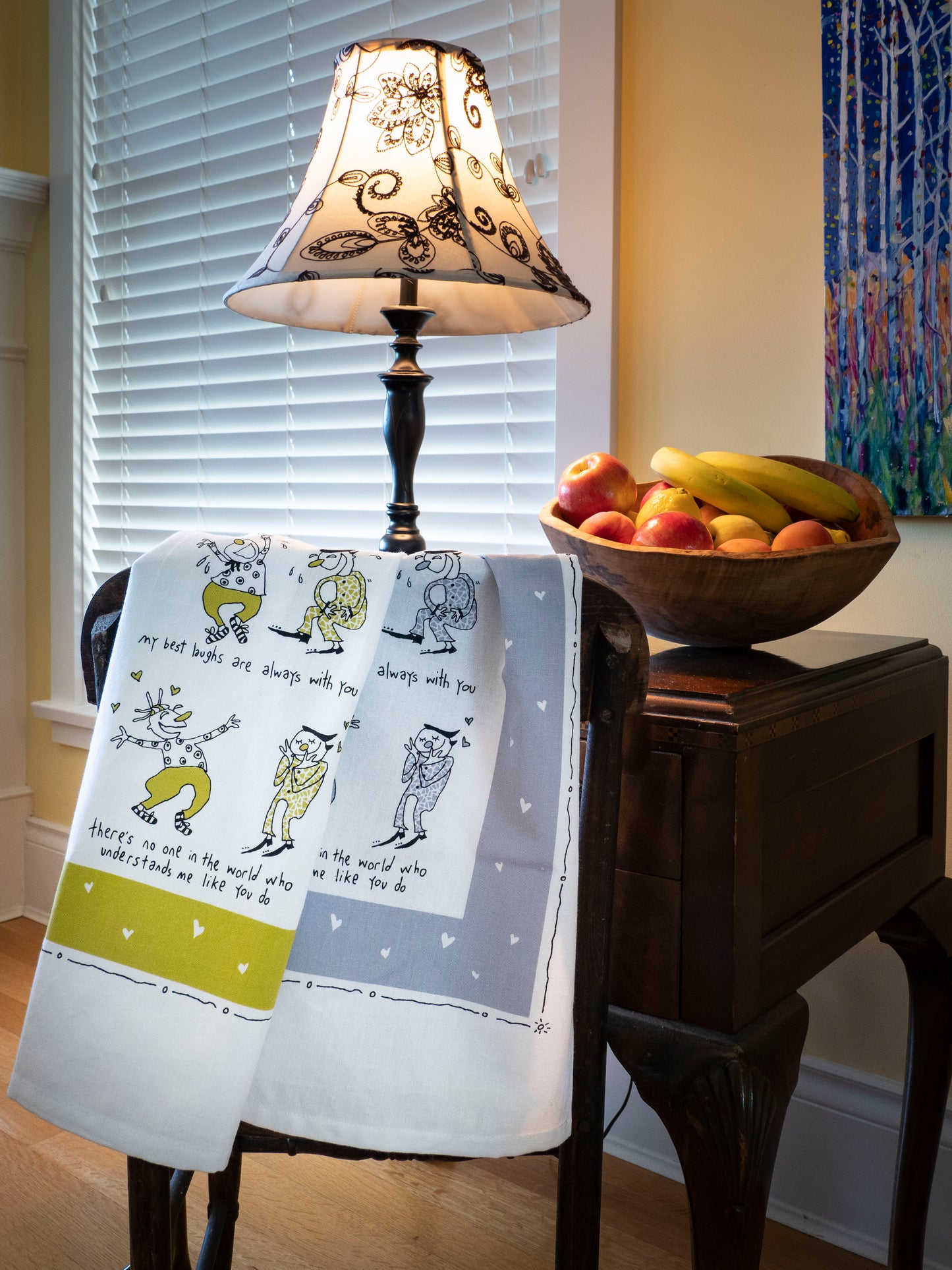 Tea Towel - Reasons why you are my friend (English & French)