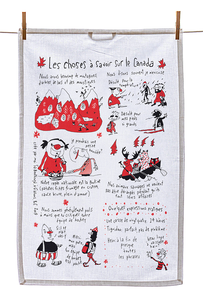 Tea Towel - Things to know about Canada (English & French)