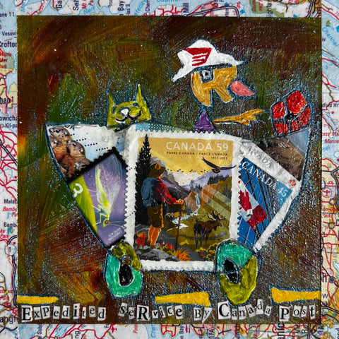 Expedited service by Canada Post (4" x 4")