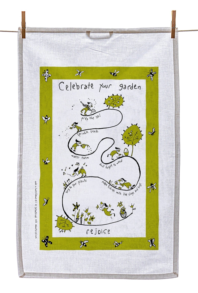 
                  
                    Tea Towel - Celebrate your garden (English & French)
                  
                