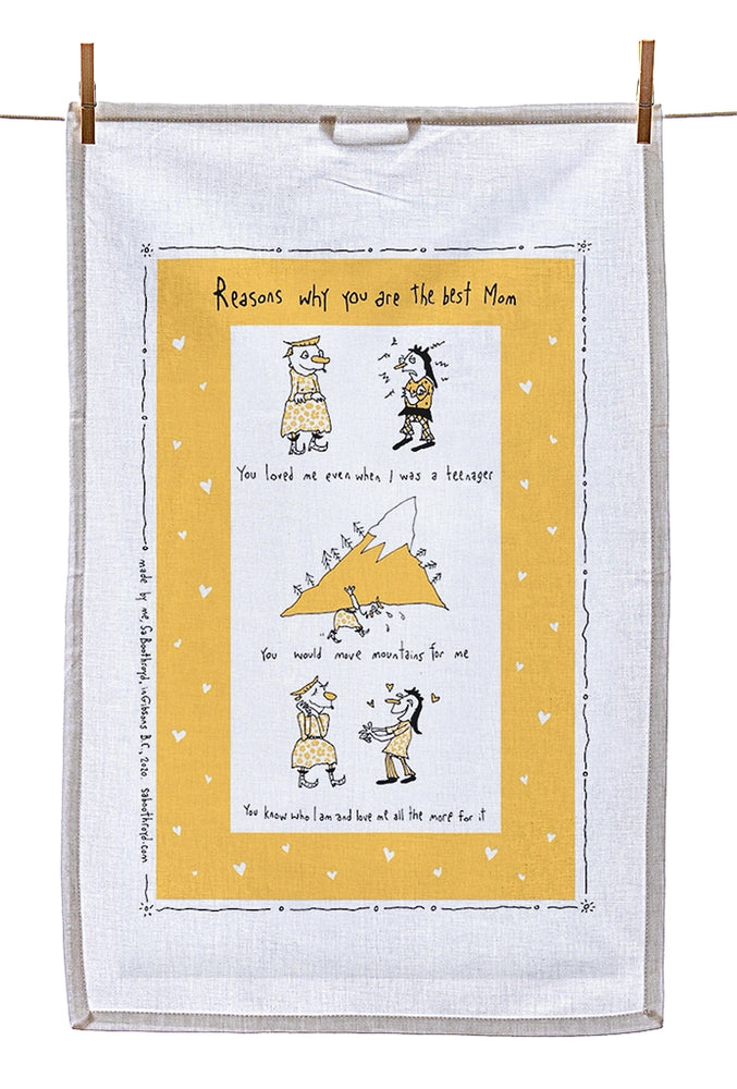 
                  
                    Tea Towel - Reasons why you are the best mom
                  
                