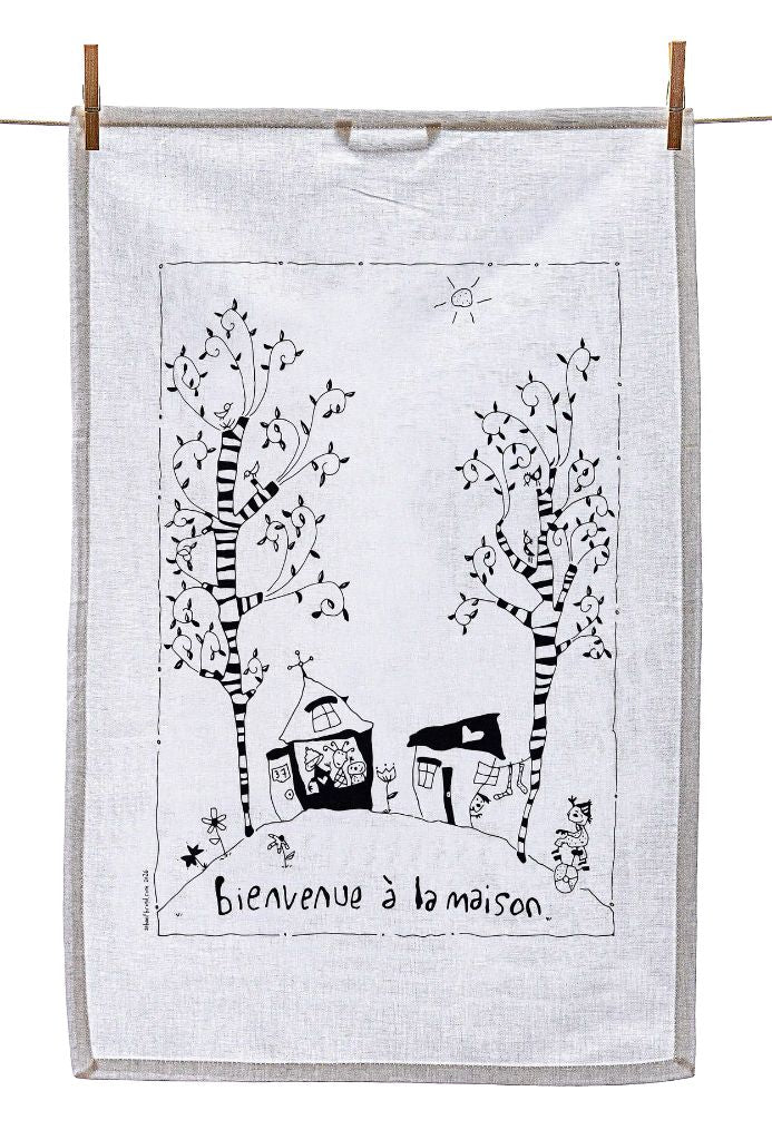
                  
                    Tea Towel - Welcome home (English & French)
                  
                