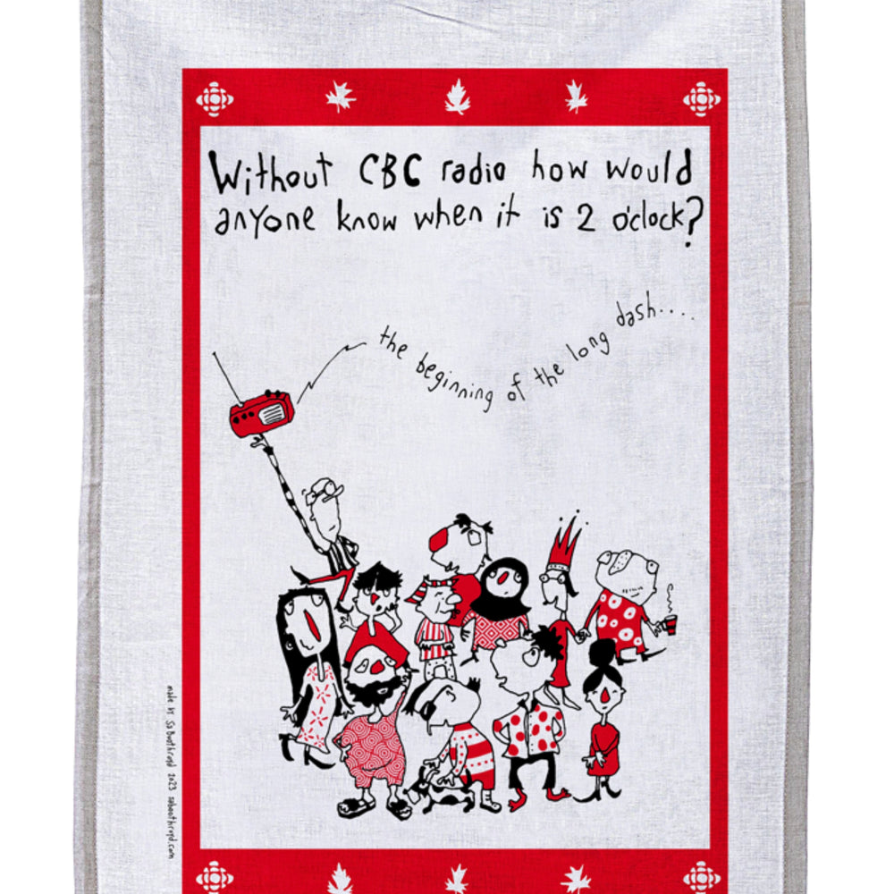 
                  
                    Tea Towel - CBC The beginning of the long dash (10 o'clock, 11 o'clock, 12 o'clock, 1 o'clock & 2 o'clock)
                  
                