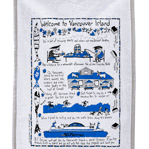 Tea Towel - Welcome to Vancouver Island
