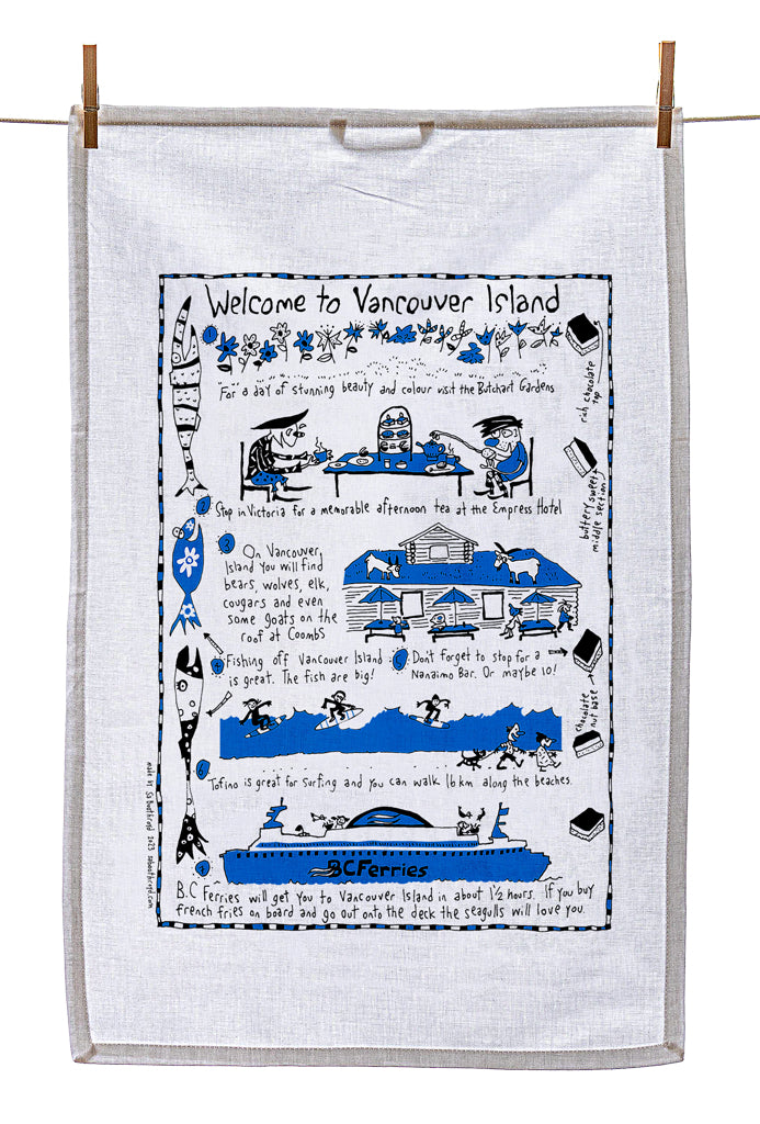 Tea Towel - Welcome to Vancouver Island