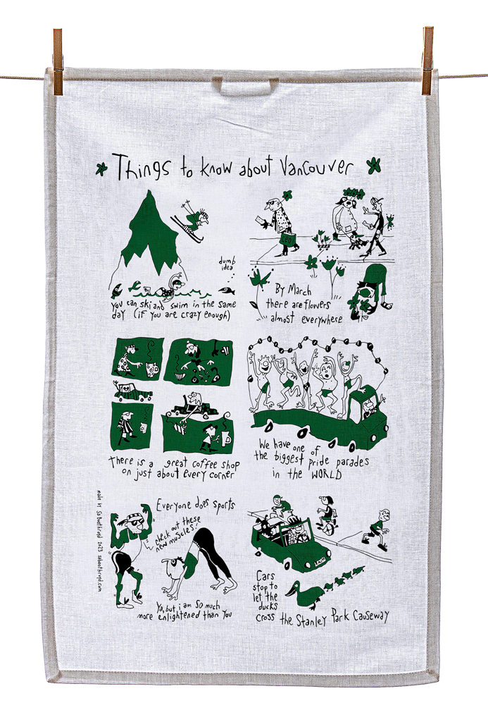 
                  
                    Tea Towel - Things to know about Vancouver
                  
                