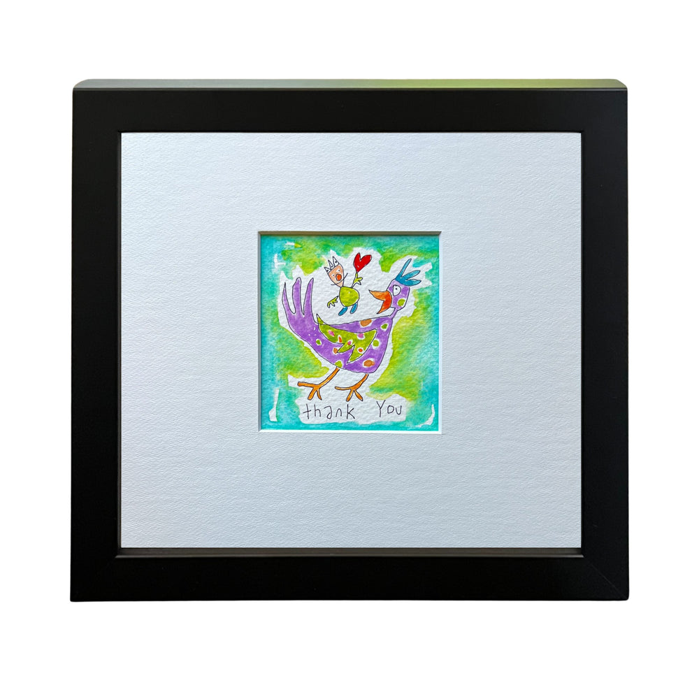 
                  
                    Thank you (chicken) (framed watercolour)
                  
                