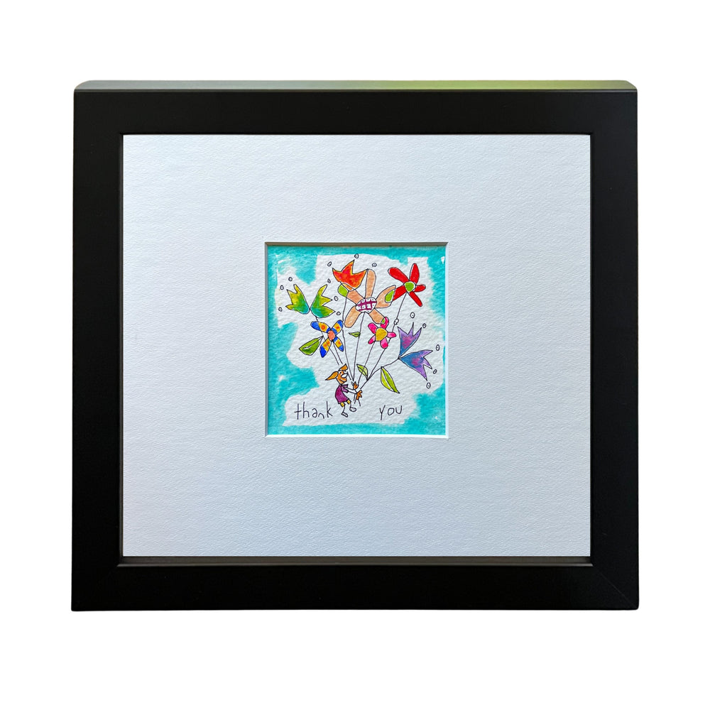 
                  
                    Thank you (flowers) (framed watercolour)
                  
                