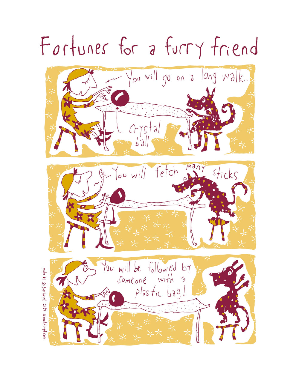 Print - Fortunes for a furry friend