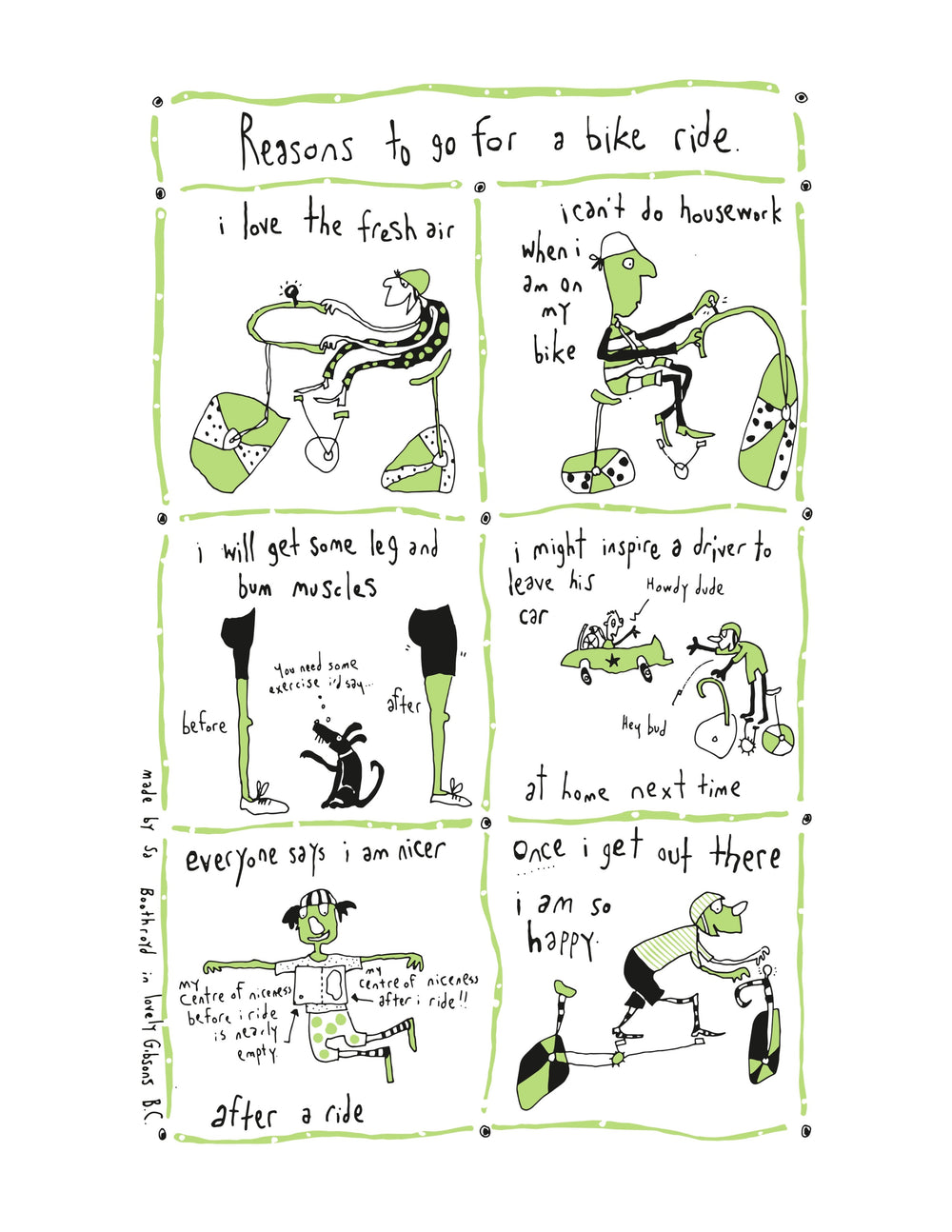 Print - Reasons to go for a bike ride