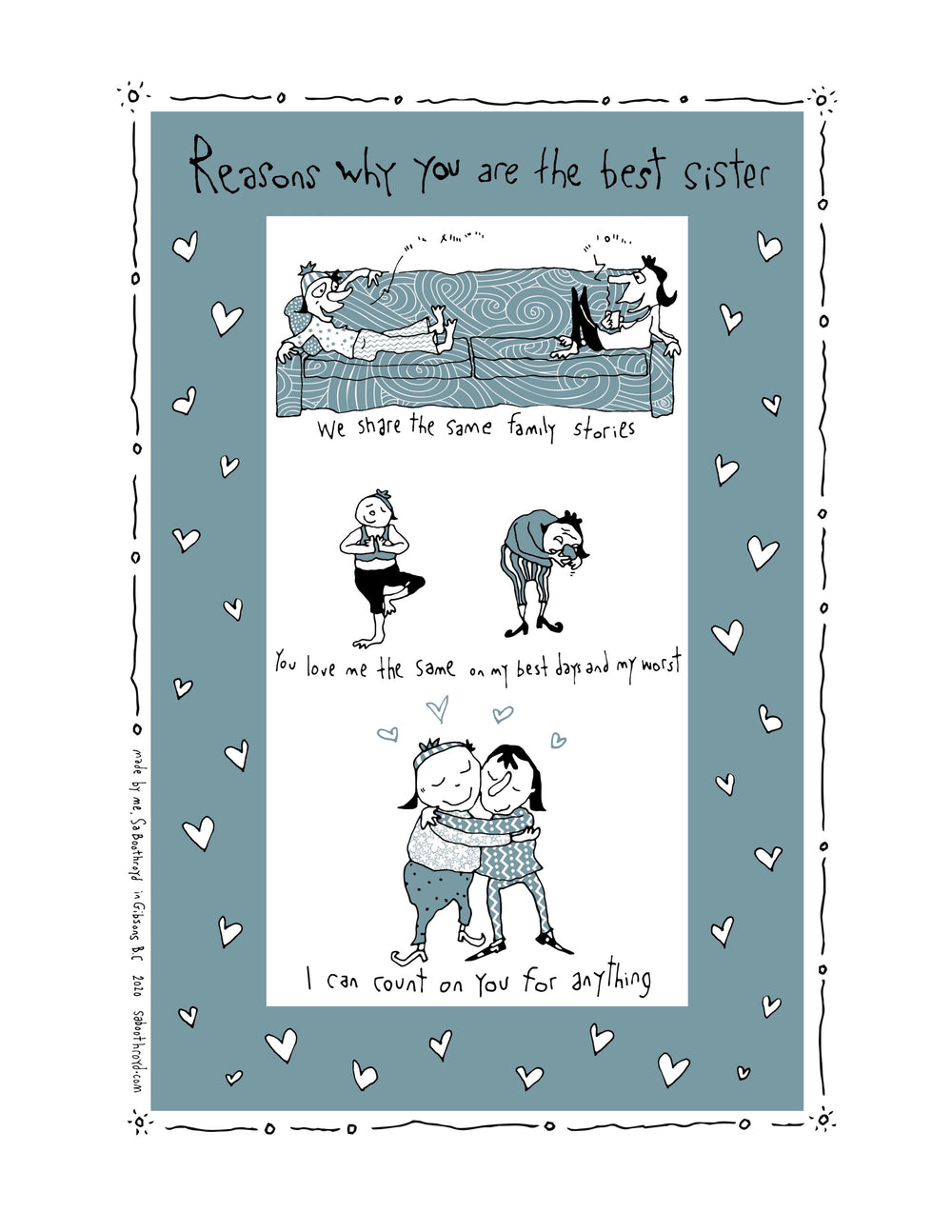 Print - Reasons why you are the best sister