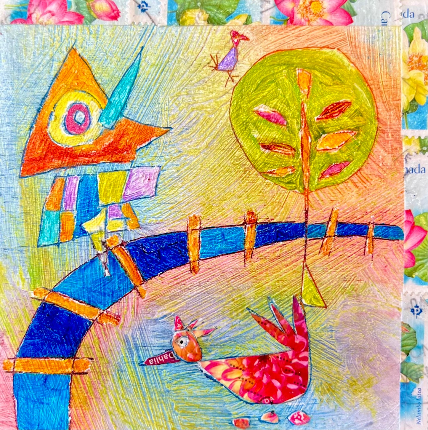 
                  
                    Birds in your garden (Triptych, each 4" x 4")
                  
                