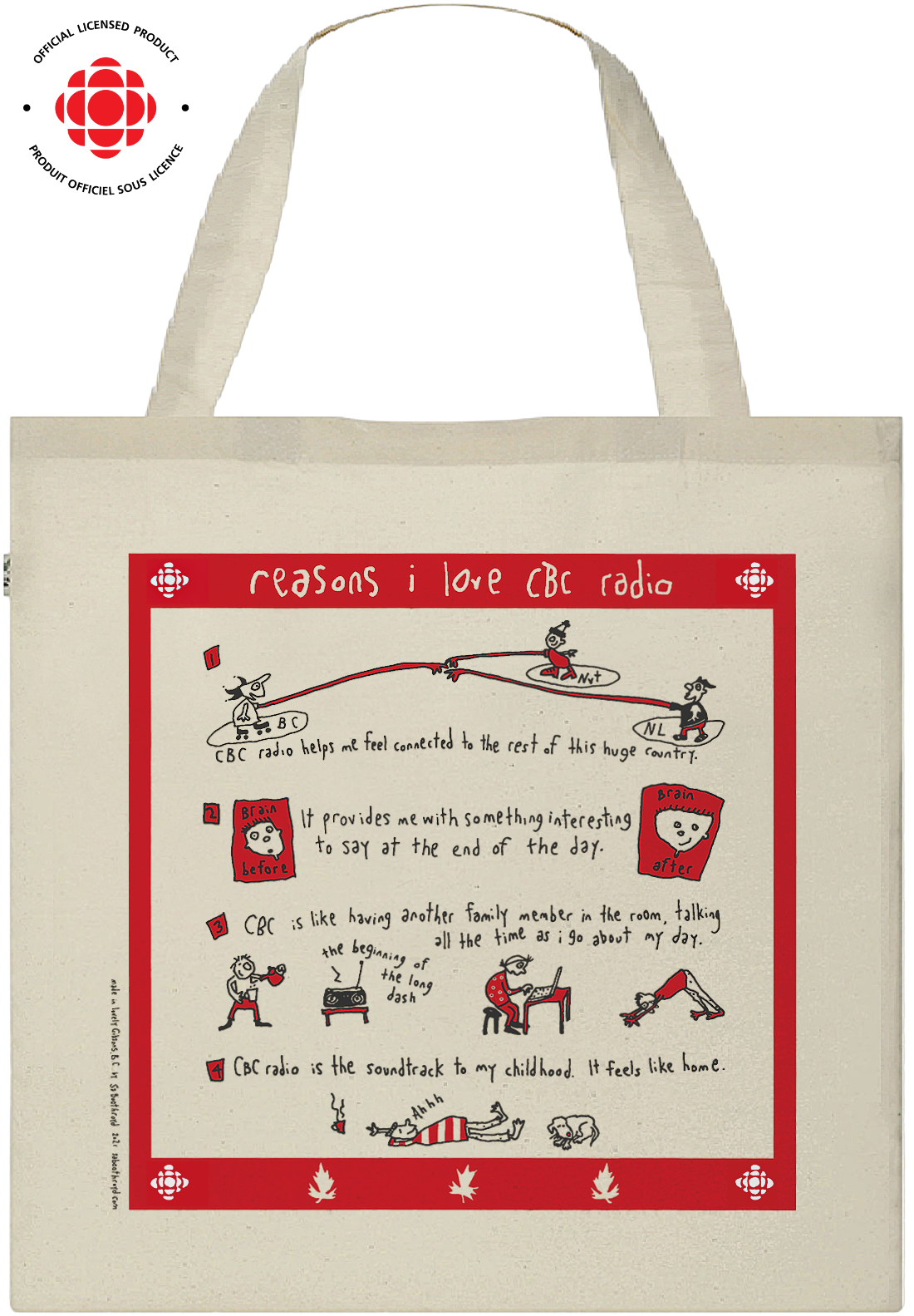 
                  
                    Bag - Reasons I love CBC radio
                  
                