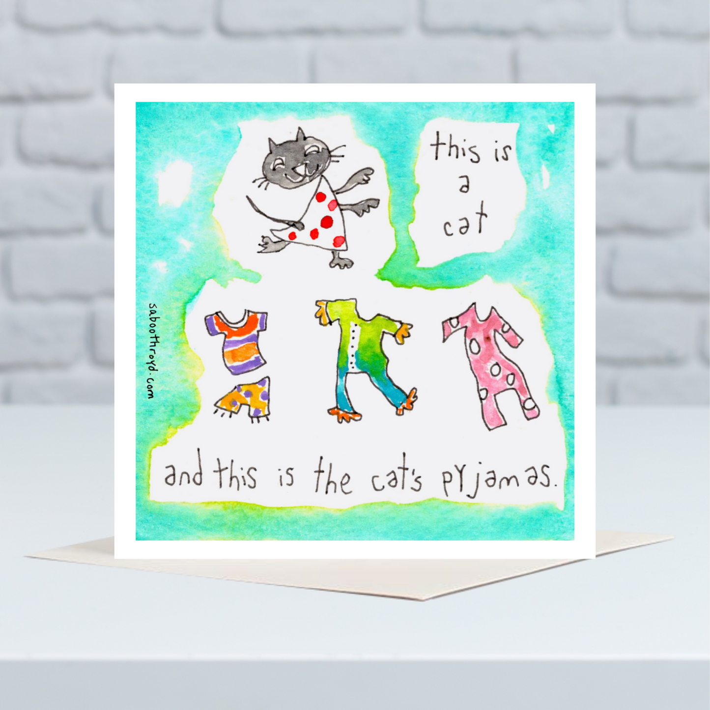 
                  
                    Mini Card - This is a cat and this is the cat's pyjamas
                  
                