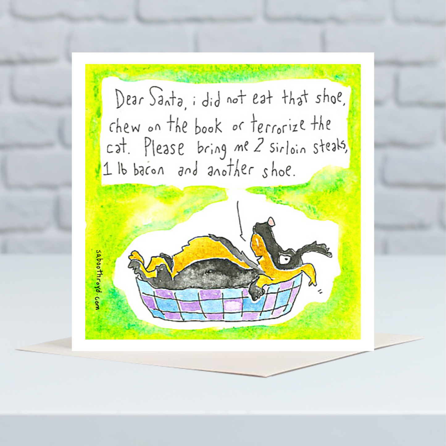 
                  
                    Mini Card - Dear Santa, I did not eat that shoe...
                  
                
