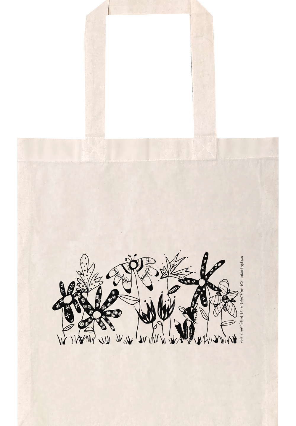 Bag - Fox in the flowers