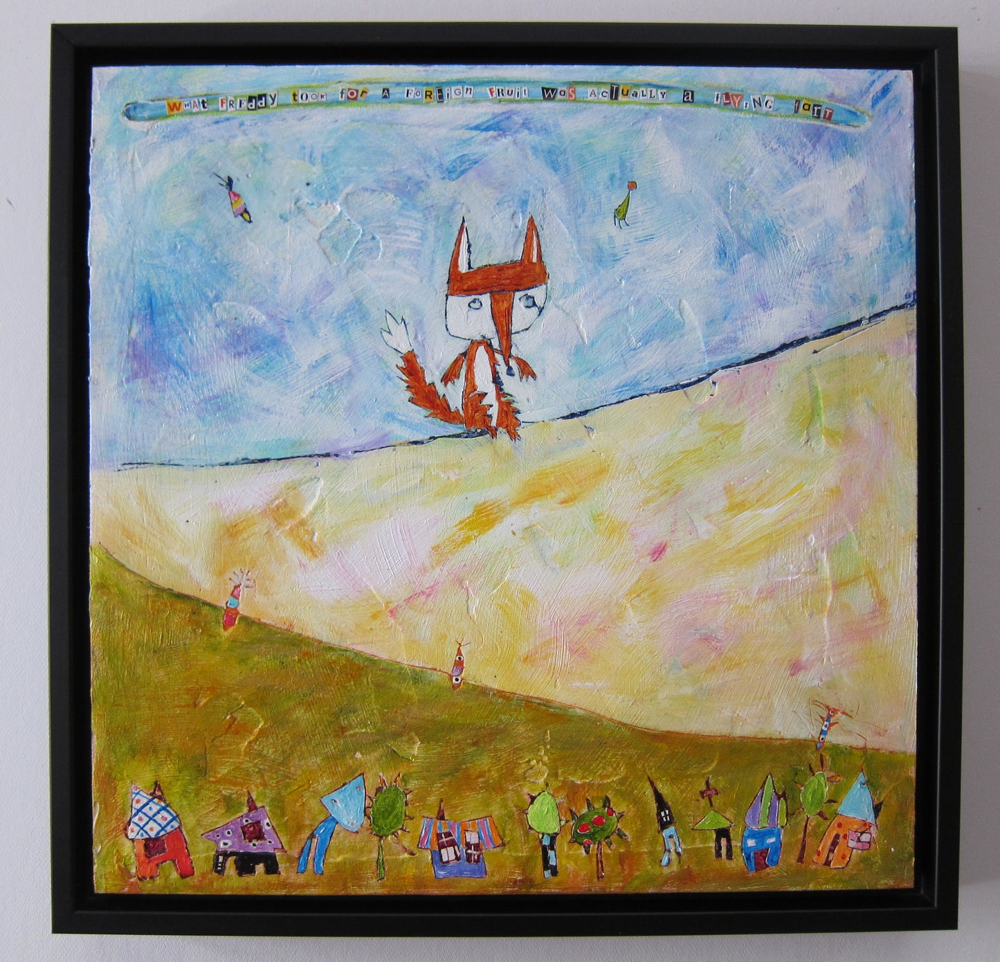 
                  
                    What Freddy took for a foreign fruit was actually a flying fart (12" x 12")
                  
                