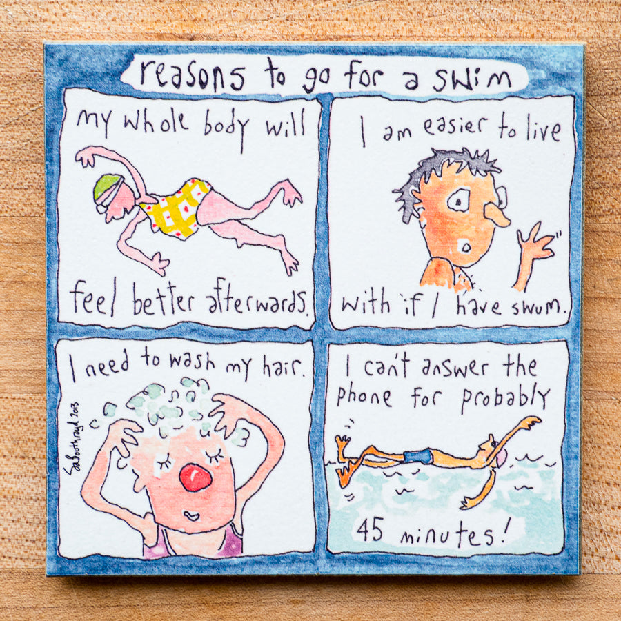 
                  
                    Reasons to go for a swim (English & Français)
                  
                