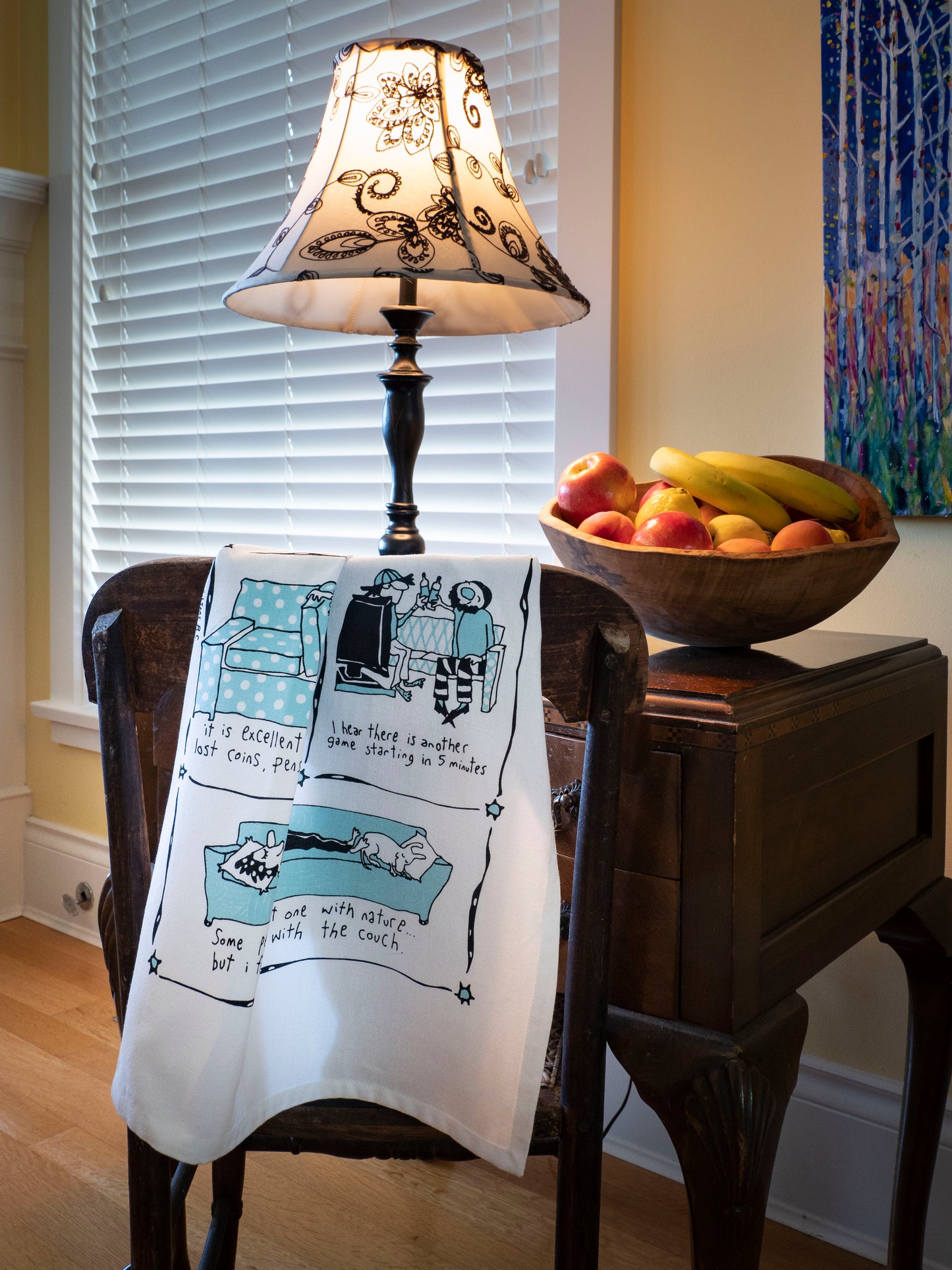 
                  
                    Tea Towel - Reasons to stay on the couch
                  
                
