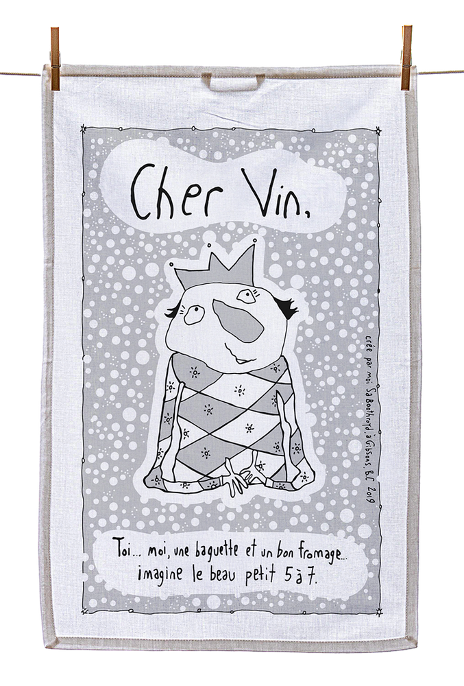 
                  
                    Tea Towel - Dear Wine (English & French)
                  
                