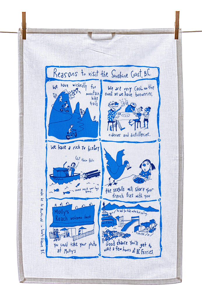 Tea Towel - Reasons to visit the Sunshine Coast