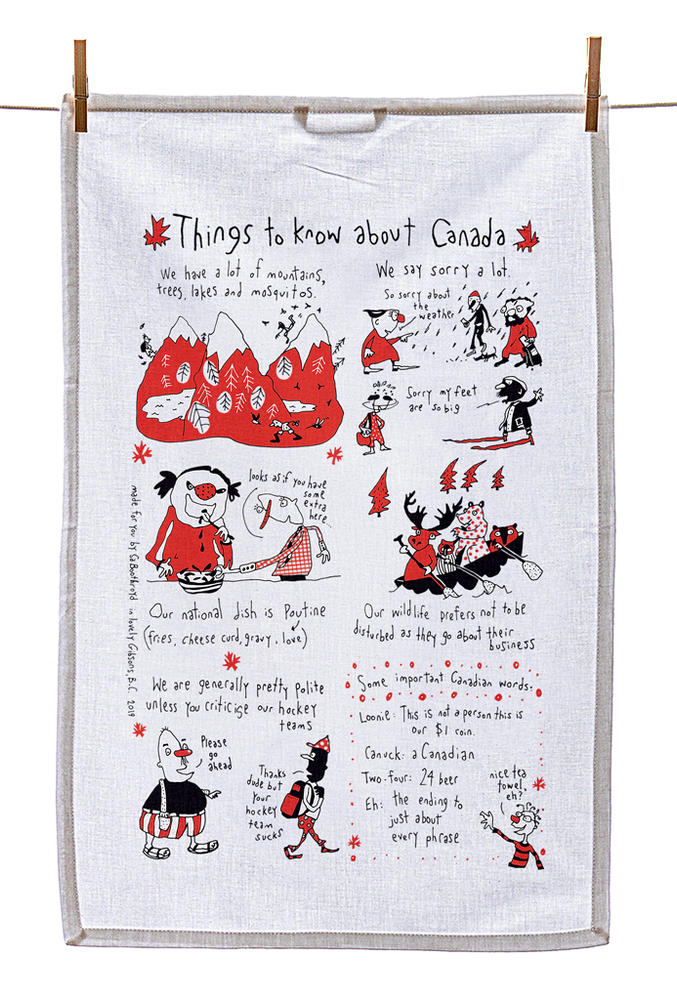 
                  
                    Tea Towel - Things to know about Canada (English & French)
                  
                