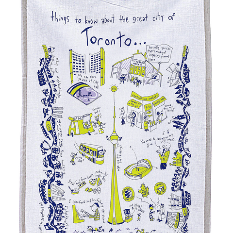 Tea Towel - Things to know about the great city of Toronto