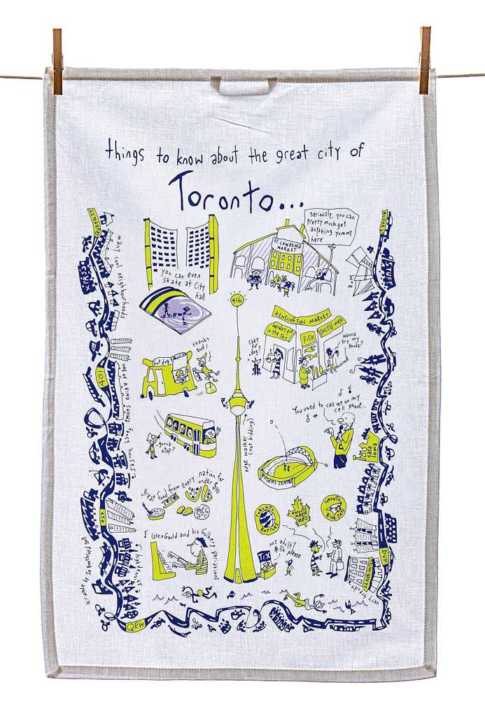 Tea Towel - Things to know about the great city of Toronto