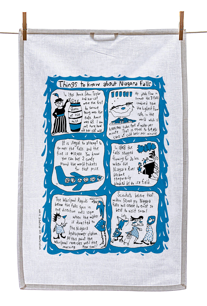 Tea Towel - Things to know about Niagara Falls