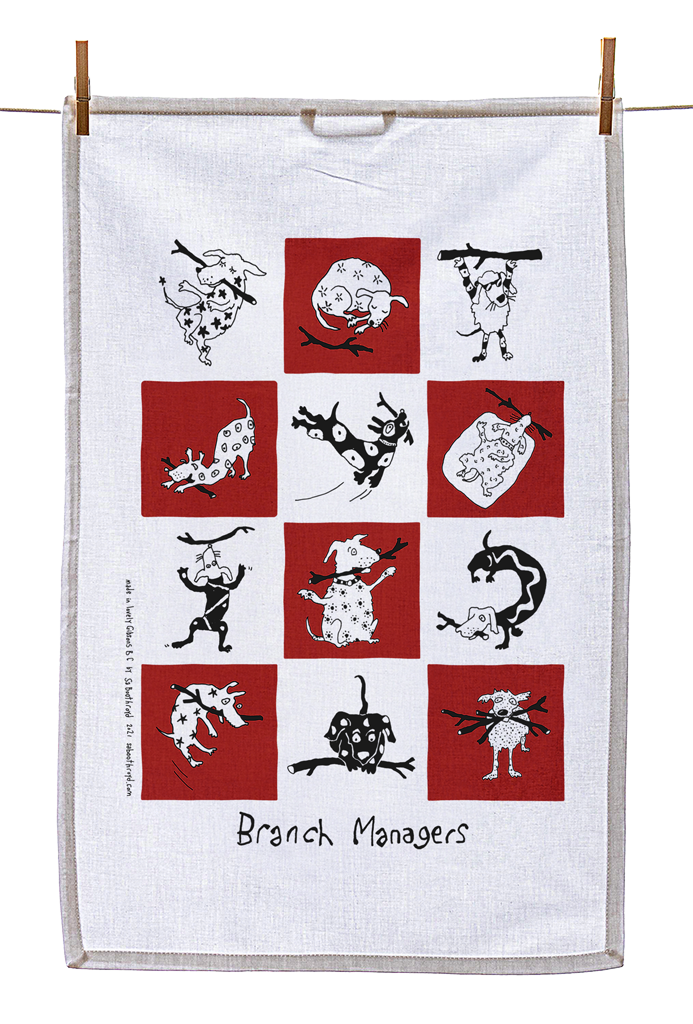 
                  
                    Tea Towel - Branch Managers (also available in green!)
                  
                